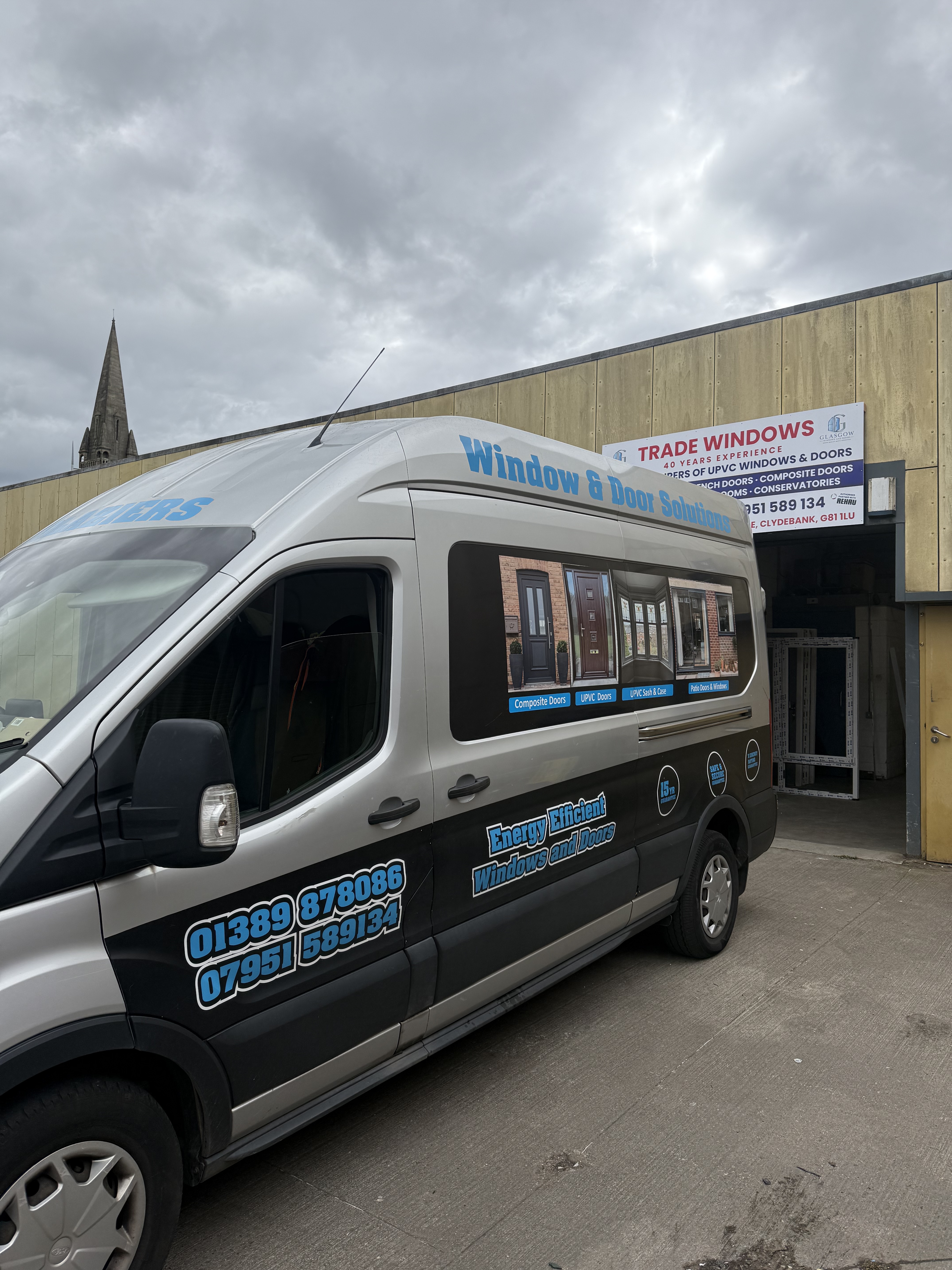Glasgow Windows and Doors premises in Clydebank